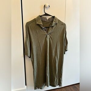 Green lululemon golf polo